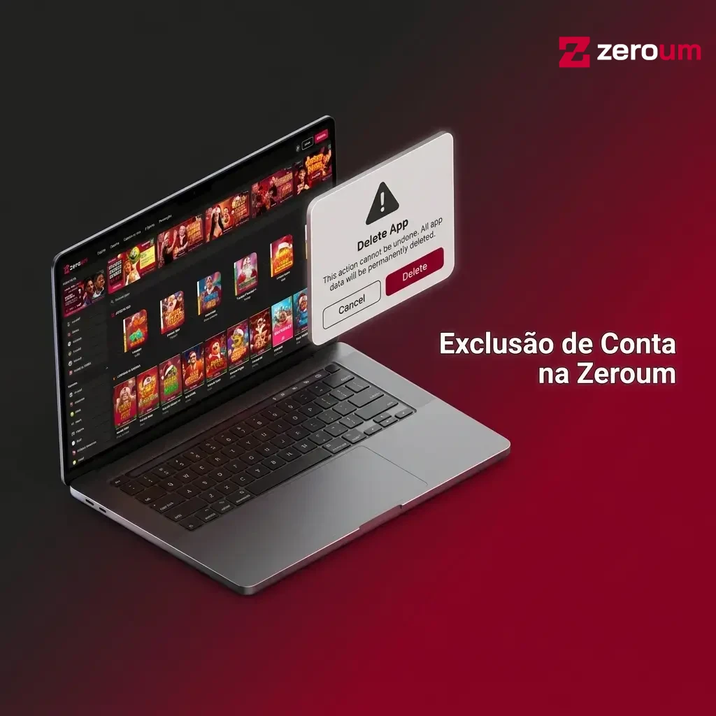 Passo a passo para exclusão de conta na Zeroum via suporte oficial ou configurações de privacidade.