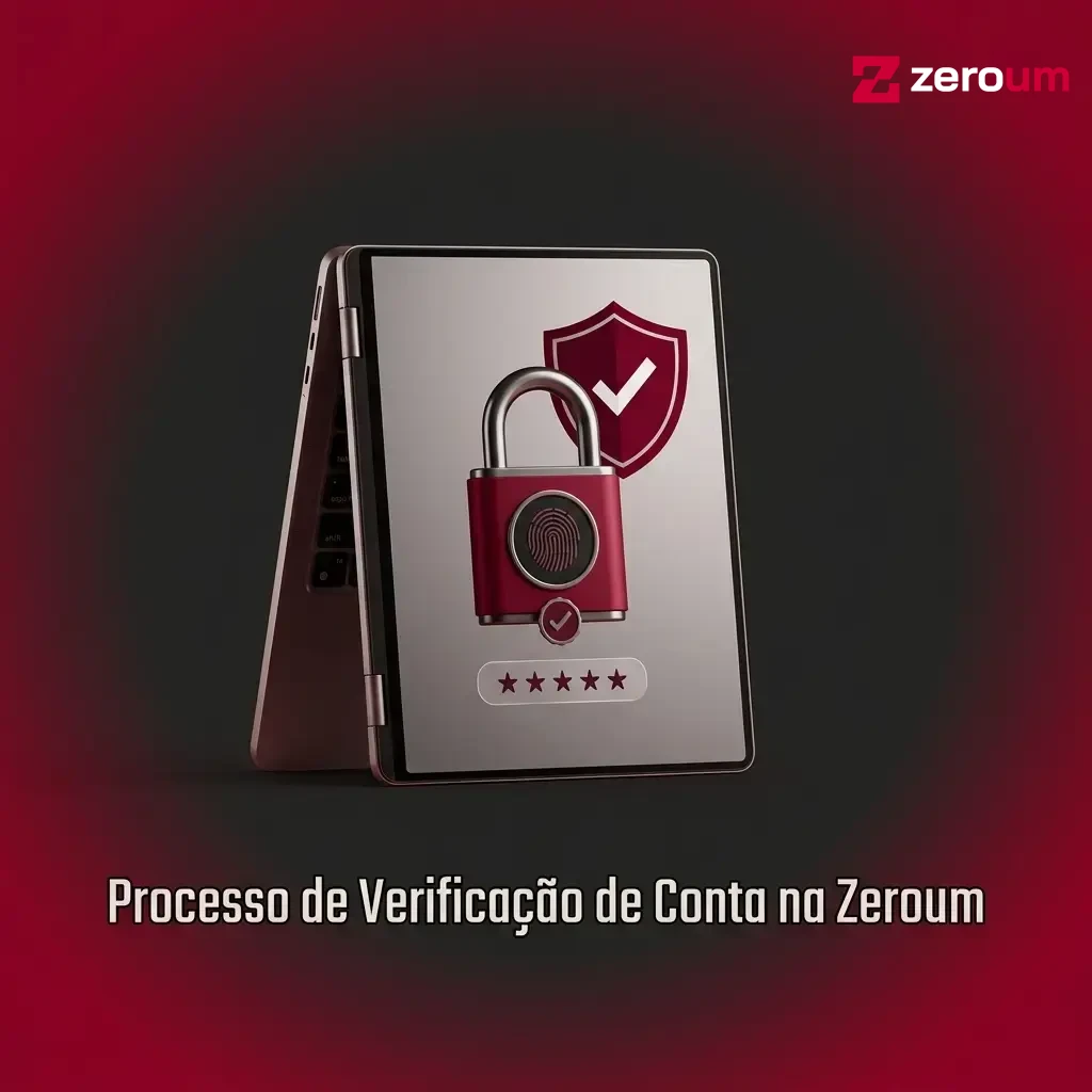 Processo de verificação de conta na Zeroum com envio de documentos de identidade e comprovante de endereço.