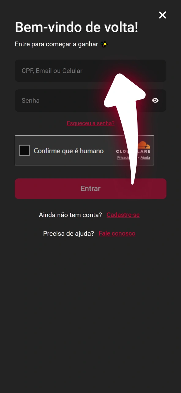 Acesse sua conta através do login oficial da plataforma Zeroum.