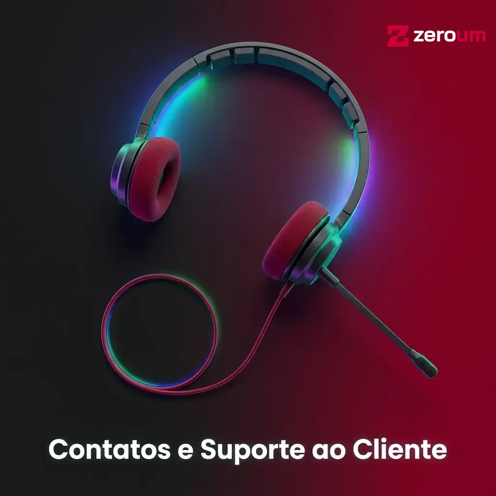 Canais de suporte da Zeroum: chat ao vivo, e-mail e central de ajuda para jogadores brasileiros.