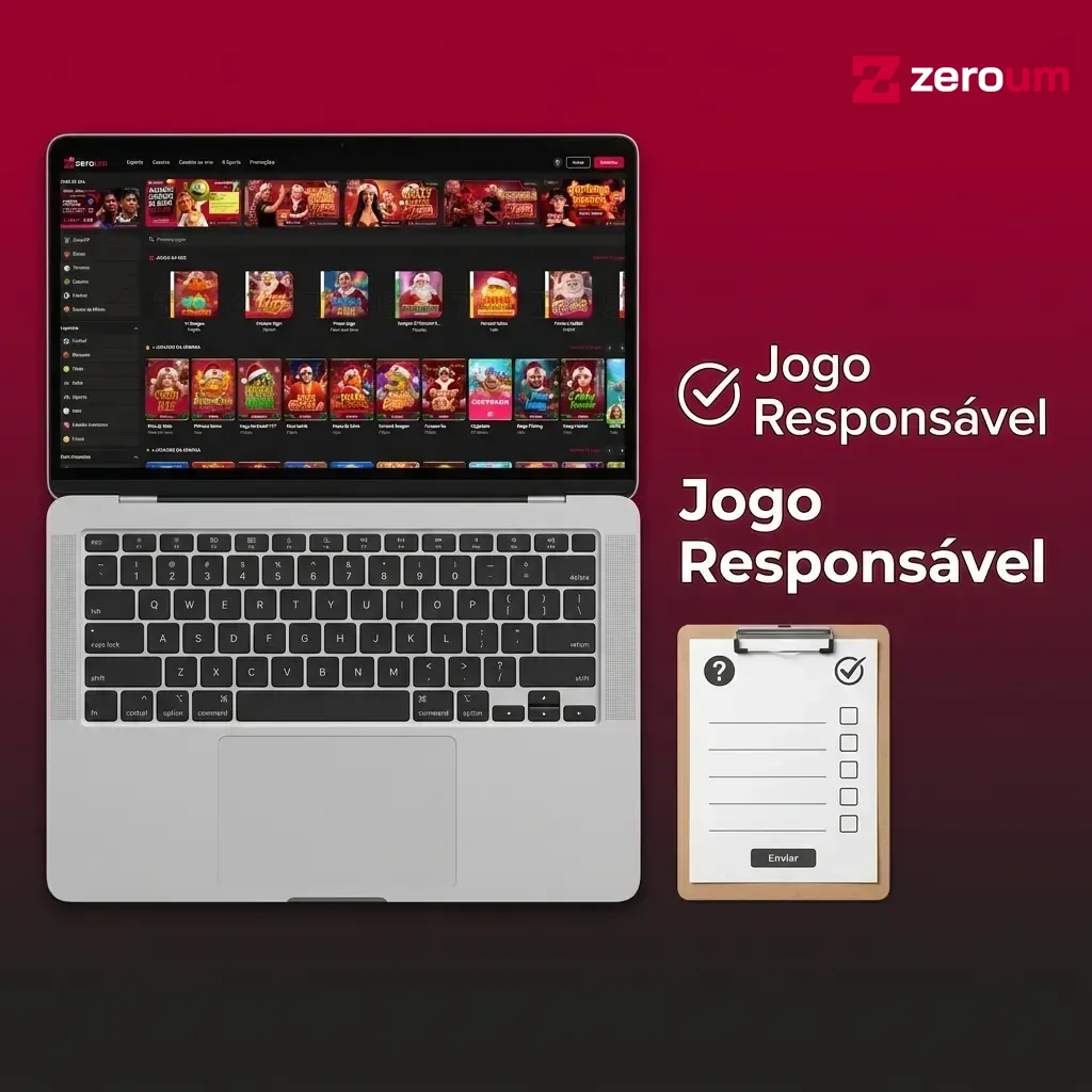 Jogo responsável na Zeroum: limites de depósito, autoexclusão e proteção para menores de idade.